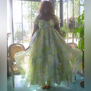 Selkie - The Bridge Silk Gauze Seashell Gown XL NWT